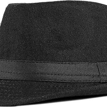 Home Prefer Mens Wool Fedora Hat with Band Classic Wide Brim Fedora Hat for Men Women Panama Dress Hat