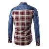 Men's Plaids & Checks Long Sleeve Top , Cotton / Denim Casual