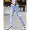 Men's Solid Casual JeansCotton Blue 5L