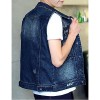 Men's Sleeveless Casual / Plus Size Jacket,Cotton Solid Blue