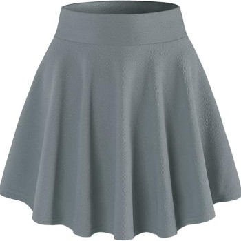 DJT Fashion Women's Casual Stretchy Flared Pleated Mini Skater Skirt with Shorts