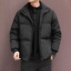 Men's Light Mature Style Duck Down Jacket - Stand Collar Short Warm Winter Coat