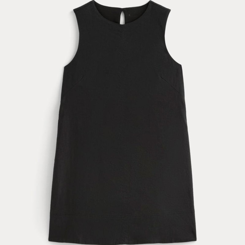 Linen straight dress