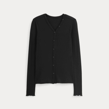 Tees Sheer V-Neck Cardigan in Butterluxe