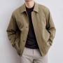 Men's Spring & Autumn Casual Lapel Jacket Solid Color Regular-fit Breathable Korean Style Outerwear