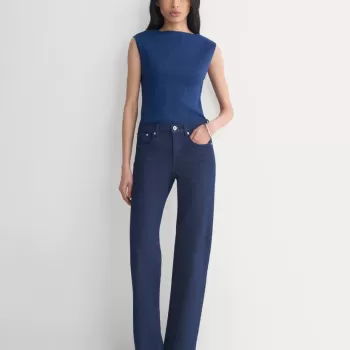 Boat-Neck Ribbed Knit