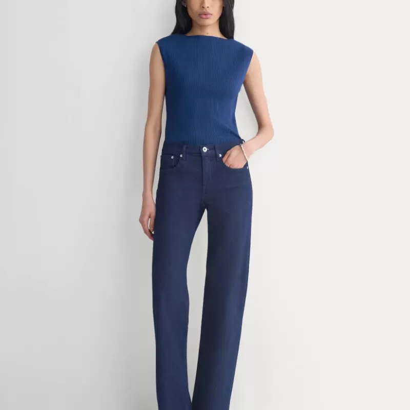 Boat-Neck Ribbed Knit