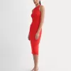 Cutaway Ribbed Midi Dress