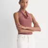 Halter Cowlneck Top in Butterknit