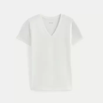The Slim V-Neck Tee in Essential Cotton