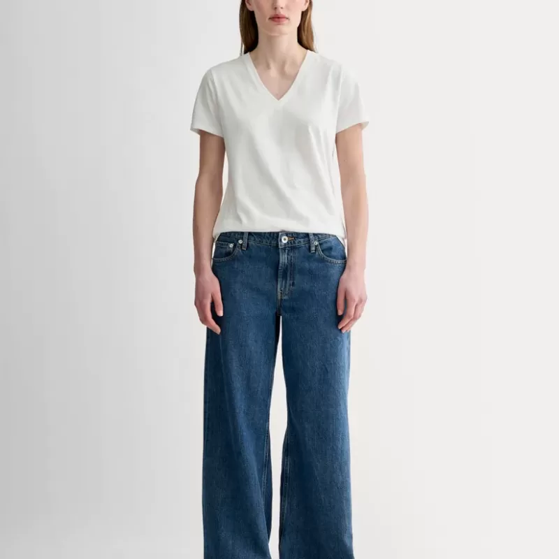 The Slim V-Neck Tee in Essential Cotton