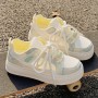 Women's Summer White Sneakers Breathable Mesh Platform Skate Shoes